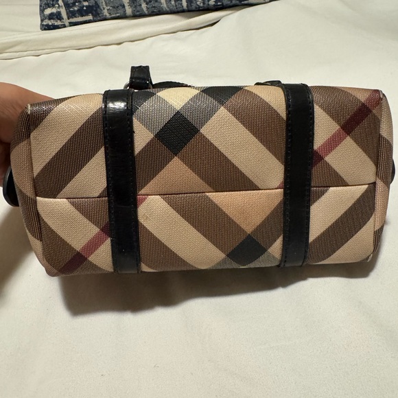 Authentic Vintage Burberry Mini Nova Check Boston Hand Bag - Picture 3 of 4